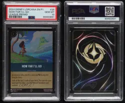 2022 Disney Lorcana - Promos How Far I'll Go #28 PSA 10 GEM MT - Image 3