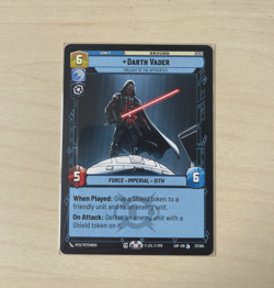 Star Wars Unlimited Legends of the Force Darth Vader Legendary Card 37/264 - Image 1