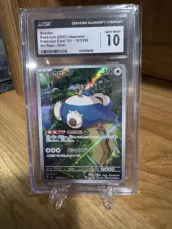 Snorlax 181/165 Sv2a: Pokemon Card 151 Holo (Japanese) CGC 10 Gem Mint - Image 1