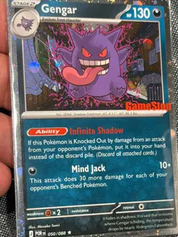 Pokemon Gengar Promo Card GameStop 050/088 Holo English TCG SEALED - Image 3