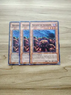 Yu-Gi-Oh! - Swarm Of Scarabs 3X - Complete Playset Of Common Cards - Image 1
