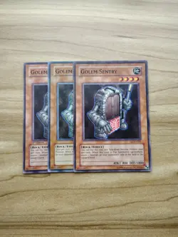 Yu-Gi-Oh! - Golem Sentry 3X - Complete Playset Of Cards - Image 1