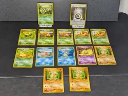 Pokemon TCG Neo Genesis Japanese Old Back 14Card Lot, Holo Rare, LP-HP Condition - Image 1