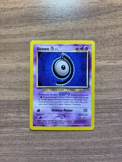 Unown D - 47/75 - Neo Discovery Set - Unlimited - Uncommon Pokemon Card- LP - Image 1