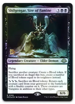 Shilgengar, Sire of Famine #109 (Foil) (LP) Prerelease Cards PRE Magic MTG - Image 1