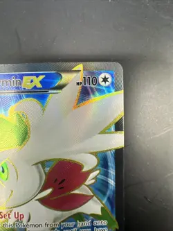 Shaymin EX 106/108 Ultra Rare Full Art XY Roaring Skies Pokemon Card - Image 3