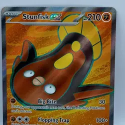Pokemon Stunfisk ex 252/217 Shrouded Fable Special Illustration Rare SIR Card - Image 1