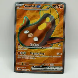 Pokemon Stunfisk ex 252/217 Shrouded Fable Special Illustration Rare SIR Card - Image 2