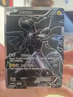 Pokemon TCG Zekrom Black White Holo Full Art Ultra Rare Card 114/114 - Image 1