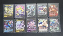 Pokemon V - 10 card Lot Jirachi Entei Mew Omastar - Image 1