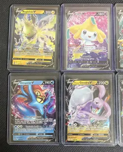 Pokemon V - 10 card Lot Jirachi Entei Mew Omastar - Image 2