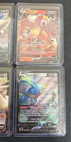 Pokemon V - 10 card Lot Jirachi Entei Mew Omastar - Image 4