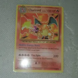 Pokemon Charizard Evolutions Non Holo Rare 11/108 150 HP Fire Spin Card English - Image 1