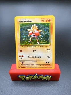 [ NM- ] Hitmonchan 7/102 Base Set 1999 Holo Rare 70 HP Wizards Pokemon Card - Image 1
