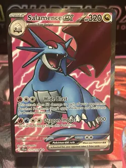 Pokemon TCG Salamence EX Full Art Holo Ultra Rare Card 177/159 Journey Together - Image 1