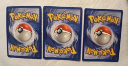 Pokemon Machamp 8/102 Base Set Holo 1999 3 Cards Lot Pokemon TCG English - Image 2