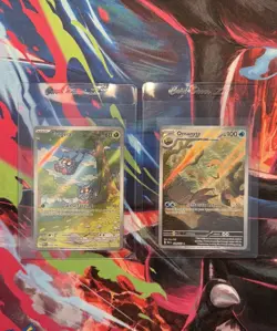 Lot of 2 Pokemon Scarlet and Violet 151 Cards, Omanyte #180, Tangela #178 LP/NM - Image 1