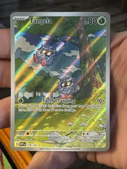 Lot of 2 Pokemon Scarlet and Violet 151 Cards, Omanyte #180, Tangela #178 LP/NM - Image 3