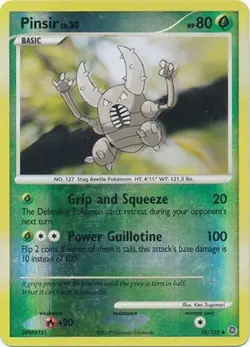 Pokemon Card - Secret Wonders 59/132 - PINSIR Lv.30 (REVERSE holo-foil) - NM - Image 1