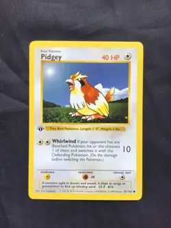 Pokemon Cards: Base Set 1st Edition Common: Pidgey 57/102 - Image 1