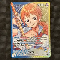 One Piece TCG OP11-041 Nami Leader Alternative Art Card *English* - Image 1