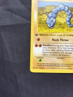 Pokemon Cards: Base Set 1st Edition Common: Onix 56/102 - Image 5