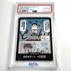 PSA 10 ONE PIECE Card DON! Card Alt Art Monkey D. Luffy EB02 ANIME 25TH COLL.JP - Image 1