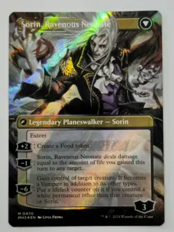 MTG Sorin of House Markov / Sorin, Ravenous Neonate Textured MH3 ✨FOIL✨ - Image 2