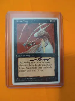 MTG Magic Giant Slug Signed Artist Anson Maddocks 1995 - Image 1