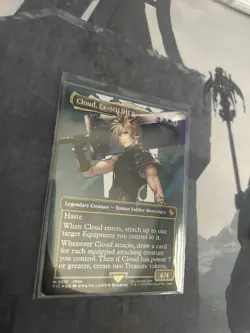 Cloud, Ex-SOLDIER (Borderless) (Surge Foil) Commander: Final Fantasy Foil - Image 2