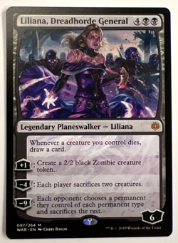 MTG Magic the Gathering Liliana, Dreadhorde General War Of The Spark - Image 1