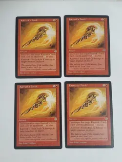 MTG Playset 4x Kaervek's Torch (Mirage/Red/C) - BGM - Image 1