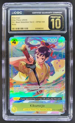 2024 ONE PIECE KIKUNOJO RARE OP06-104 CGC 10 PRISTINE RC7 - Image 1