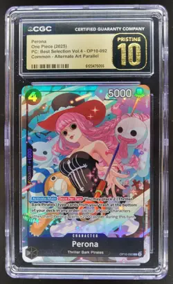 2025 ONE PIECE PERONA ALTERNATE ART OP10-092 CGC 10 PRISTINE RC7 - Image 1
