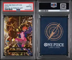 Bandai Namco One Piece Lilith SP Foil Alt Art OP13 Carrying On His Will PSA 10 - Image 3