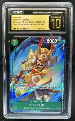 2026 One Piece The Azure Sea's Seven Kikunojo Alt Art #EB04-012 CGC 10 Pristine - Image 1