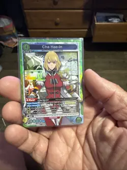 Union Arena UE17BT: SOLO LEVELING Cha Hae-in UE17BT/SLG-1-058 Super Rare SR NM - Image 1