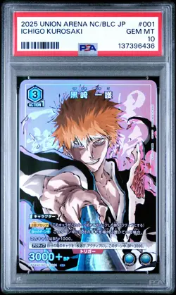 2025 UNION ARENA JAPANESE #001 ICHIGO KUROSAKI PSA 10 - Image 1