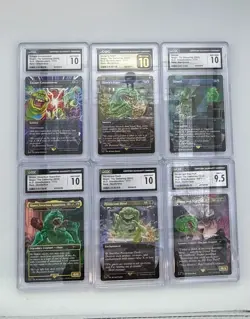 Secret Lair Slimer Real Ghostbusters Magic the Gathering CGC graded set 9 & 10 - Image 1