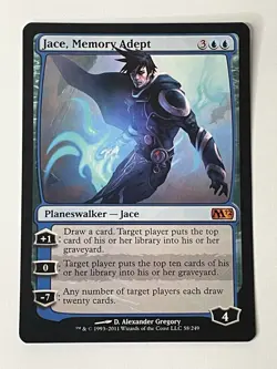 Magic The Gathering Jace, Memory Adept Core Set 2012 (M12) Regular - MTG LP - Image 1