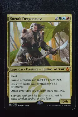 Magic The Gathering MTG SURRAK DRAGONCLAW Khans of Tarkir LP Lightly Played - Image 1