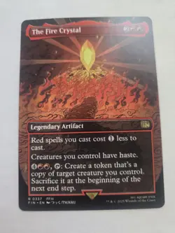 1x The Fire Crystal, Borderless Art, Magic MTG NM - Image 1