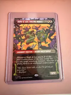MTG Teenage Mutant Ninja Turtles Raph & Leo, Sibling Rivals Showcase 0249 Rare - Image 1