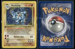✰ MACHAMP 8/102 1ST EDITION HOLO HOLO RARE DECK EXCLUSIVES POKEMON ✰ DMG - Image 1
