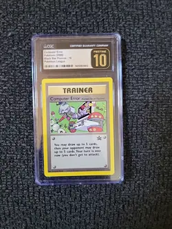 Pokemon Black Star Promo Computer Error - CGC 10! Pristine!! PK2500 - Image 1