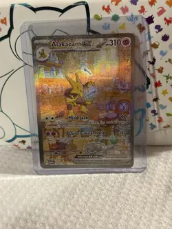 Pokemon Alakazam Ex 201/165 Scarlet & Violet 151 Full Art Holo Rare EX 310HP - Image 1
