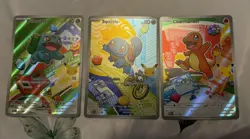 Pokemon TCG First Partner Illustration Collection Series 1 Kanto GEN 1 Starters - Image 2
