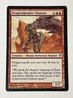 1x Dragonspeaker Shaman Moderate Play, English Archenemy MTG Magic LP/MP - Image 1
