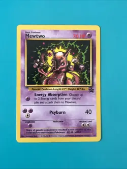 Pokemon TCG Mewtwo Black Star Promo 14 Raw Ungraded WOTC - Image 1