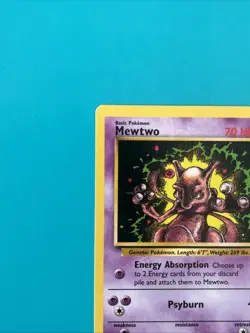 Pokemon TCG Mewtwo Black Star Promo 14 Raw Ungraded WOTC - Image 2